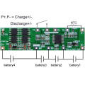 4s 7A PCM BMS for 14.4V 14.8V Li-ion/Lithium/ Li-Polymer 12V 12.8V LiFePO4 Battery Pack Size L63*W17*T4mm (PCM-Li04S7-268)